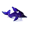 3D Dolphin Handmade Lampwork Display Decoration DJEW-C012-10-1