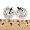 Brass Micro Pave Cubic Zirconia Pendants KK-S386-23P-01-3