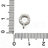 Brass with Cubic Zirconia Tube Bails KK-Q048-01P-3