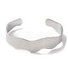 Non-Tarnish 304 Stainless Steel Open Cuff Bangles for Women BJEW-I315-01P-2