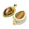 Natural Tiger Eye Pendants G-F760-02A-02G-2