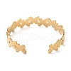 304 Stainless Steel Cuff Bangles for Women BJEW-K263-05G-12-3