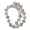 Tibetan Style Rhombus Alloy Bead Strands X-TIBEB-O007-05-NR-4