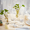 BENECREAT Mother's Day 6Pcs 3 Style Column Glass Vase Ornaments AJEW-BC0002-25-5