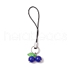 Cherry Glass & Acrylic Mobile Straps HJEW-JM02934-02-2