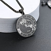 201 Stainless Steel Pendant Necklaces with Alloy Box Chain WGA45A6-13-1
