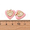 304 Stainless Steel Enamel Pendants STAS-U061-42G-02-3