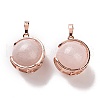 Natural Rose Quartz Pendants G-A212-01RG-05-1