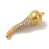 Rack Plating Brass Micro Pave Cubic Zirconia Pendant KK-A229-03E-G-2