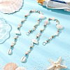 Natural Sea Shell Beads Hanging Ornaments HJEW-JM02985-1