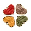 Spray Painted Alloy Pendants PALLOY-T067-11-1