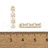 Brass Micro Pave Clear Cubic Zirconia Pendants KK-L212-12G-3