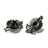 Natural Obsidian Pendants G-A095-03AS-01-2