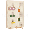 Wood Slant Back Earring Display Stands EDIS-WH0016-048-1