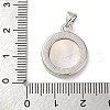 Natural Yellow Shell Carved Sunflower Pendants KK-D537-03P-01-3