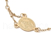 304 Stainless Steel Cable Chains Charm Bracelets for Women BJEW-JB11317-3