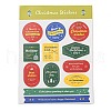 Christmas Theme Paper Sticker AJEW-Q151-02B-1