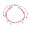 Adjustable Glass Seed Beaded Multi-strand Bracelets BJEW-MZ00137-2