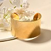 304 Stainless Steel Open Cuff Bangles for Women BJEW-Z083-02G-02-2