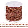 Brass Coated Iron Flat Cable Chains CH-TAC0007-02R-1