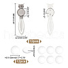 HOBBIESAY 12Pcs Owl Tibetan Style Alloy Bookmarks Cabochon Settings TIBE-HY0001-08-2
