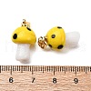 Handmade Lampwork Pendants LAMP-S069-08G-08-3