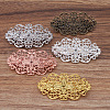 Brass Hair Barrettes Accessories  OHAR-PW0001-200AB-1