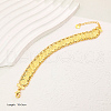 Brass Saint Benedict Coin Link Bracelets for Women TD6981-3