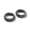 Natural Labradorite Plain Band Ring RJEW-P044-01C-01-2