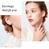 ANATTASOUL 12 Pairs 4 Colors Fashionable 304 Stanless Steel Rectangle Bar Stud Earrings for Men Woman EJEW-AN0003-67-3