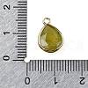Natural Korean Jade  Faceted Pendants G-U019-05G-04-3