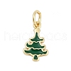 Brass Enamel Charms KK-G522-19G-1