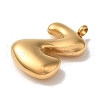 Ion Plating(IP) 304 Stainless Steel Pendants STAS-M017-08G-26-2
