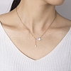 Stainlesss Steel Pave White Shell Fashion Hollowed Out Gourd Pendant Necklace CX1467-4