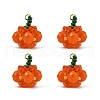 Halloween Theme Glass Seed Beads Pendants PALLOY-MZ00775-02-1