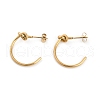 Vacuum Plating 304 Stainless Steel knot Stud Earrings for Women EJEW-R002-02G-4