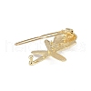 Shell & Starfish Alloy Hair Barrettes AJEW-A056-03C-G-3