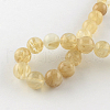 Coffee Watermelon Stone Glass Round Bead Strands G-R342-10mm-18-2