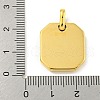 Ion Plating(IP) 304 Stainless Steel Pendants STAS-F307-08G-3