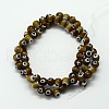 Handmade Evil Eye Lampwork Round Bead Strands LAMP-L055-6mm-02-2