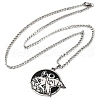 304 Stainless Steel Pendant Necklaces NJEW-C066-03P-2