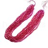 Baking Paint Transparent Glass Beads Strands DGLA-A035-T4mm-A03-2