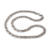 201 Stainless Steel Oval Mariner Link Chain Necklace NJEW-F222-37P-01-1