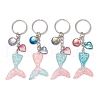Mermaid Tail Resin Pendant Keychain KEYC-JKC01069-1