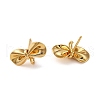 Brass Stud Earring Findings KK-P285-07G-2