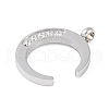 304 Stainless Steel Charms STAS-L022-398P-2