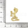 Brass Micro Pave Cubic Zirconia Pendants KK-M322-33G-3