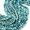 Natural Gemstone Hemimorphite Round Beads Strands G-L145-8mm-01-2