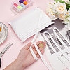 Polyester Braided Ribbons for Curtain Decoration SRIB-WH0011-208A-3