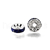 Brass Grade A Rhinestone Spacer Beads RB-A014-Z8mm-05S-3